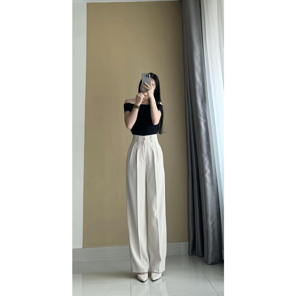 Quần Tây Ống Suông (Chất Gold Nhật) Mềm Mịn Lưng Cao Tôn Dáng Dài 97cm và 102cm