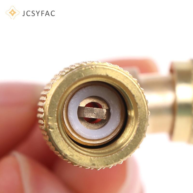 Jcsyfac Van xả làm lạnh Van loại trừ không khí nhanh Van phát hành Đồng hồ đo áp suất Mới