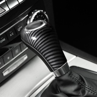 Lookshow Sợi Carbon Xe Bánh Răng Dịch Chuyển Núm Bao Viền Trong Cho Xe Mercedes Benz W204 W211 W212 W169 CLS A C E G GLK Lớp Phụ Kiện Xe Hơi H2X1