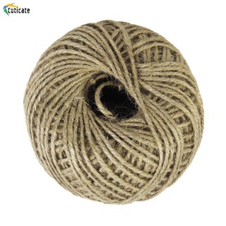 Dây vải bố xoắn Ruy băng tự nhiên Dây đay Dây quấn quà tặng 80M 2mm
