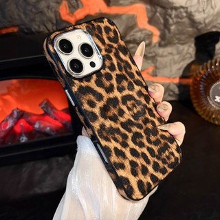 Ốp điện thoại TPU in hình da báo thời trang mới cho iPhone 16 15 14 13 12 11 Pro Max 14 Plus 15 Plus 16 Plus có vỏ chống sốc mềm từ tính