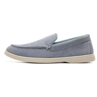 Giày lười nam mùa hè thoáng khí Slip-On Giày da lộn đế mềm Giày lười thông thường