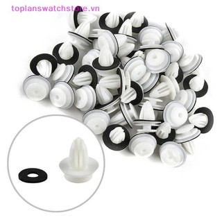 Toplanswatchstore 50 / 100 Cái Kẹp Bảng Điều Khiển Cửa Ô Tô W / Vòng Niêm Phong Tự Động Giữ Xe Chốt Ốp Lưng Kẹp Xe Đẩy Pin Đinh Tán Bảng Điều Khiển Cửa Kẹp VN