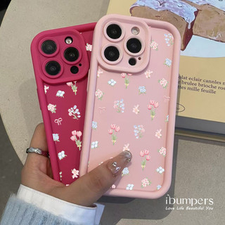 ibumpers Ốp Điện Thoại iPhone Họa Tiết Hoa Ngọt Ngào Ốp Lưng Dày Dặn Silicon Mềm Chống Rơi Chống Sốc Cho IPhone 16 15 14 12 13 11 Pro Max IP 7 8 Plus X XS XR