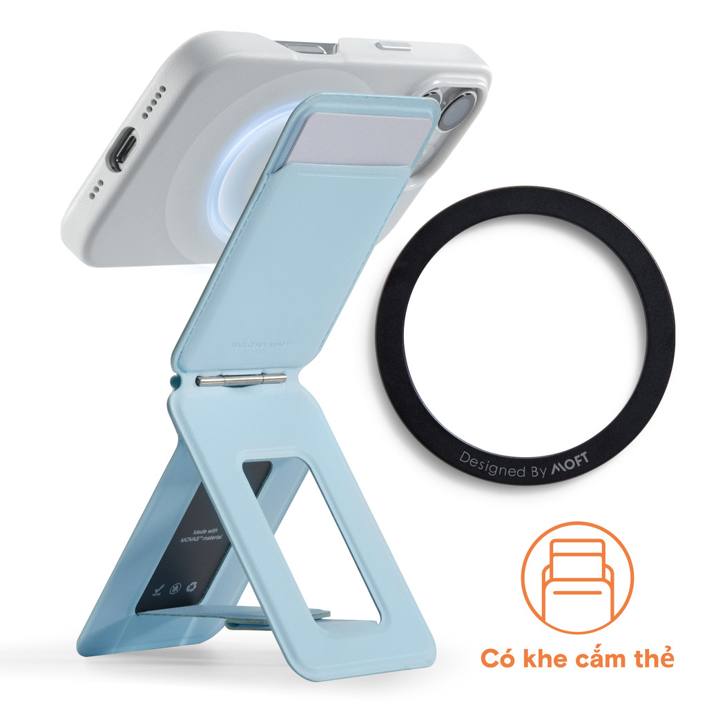 thumbnail image 2 of Hualele MagSafe Wallet With Phone Tripod - 3-in-1 Magnetic Card Holder & Stand For IPhone 2 of 11