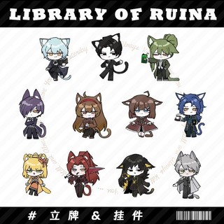 Công ty Limbus Anime Móc Khóa Thư Viện Ruina Nam Móc Chìa Khóa Dành Cho Nữ Trò Chơi Thời Trang Kawaii Hình Acrylic Móc Khóa Mặt Dây Chuyền Quà Tặng