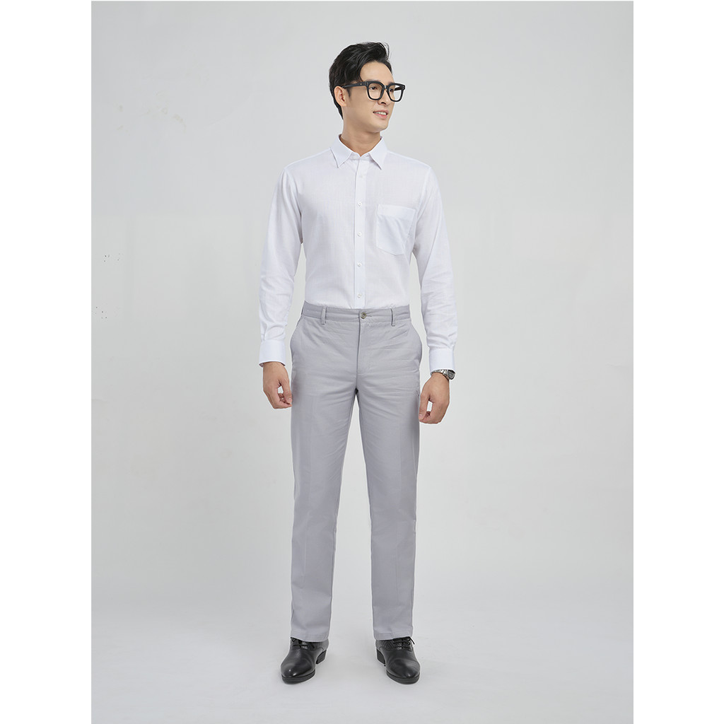 Quần khaki 1ly VIETTIEN SMART CASUAL vải poly phom regular VT00000263