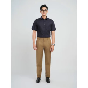 Quần khaki 1ly VIETTIEN SMART CASUAL vải poly phom regular VT00000262