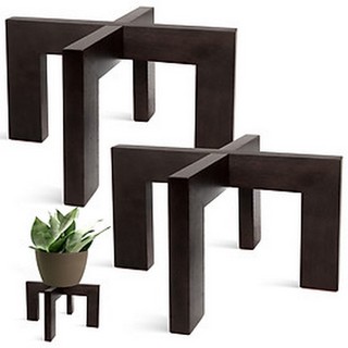 Đôn để chậu cây Cao 17cm x Rộng 25cm, gỗ tự nhiên, kệ để chậu hoa , Giá gỗ chân dẹp