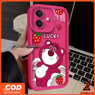 Ốp lưng cho realme Note 60 realme Note 50 realme C75 C65 C67 C61 C55 C53 C51 Ốp lưng điện thoại TPU chống sốc gấu dâu tây bụng lớn