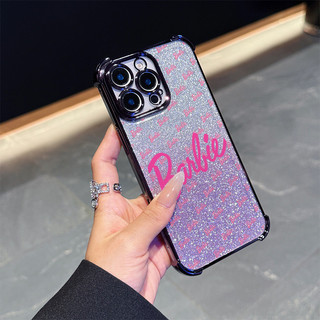 Vỏ Barbie Dễ Thương Cho VIVO Y17 Y12 Y15 Y02 Y02S Y17S Y19 Y21 Y16 Y15S Y15A Y22S Y35 Y36 Y50 Y20 Y11S Y12S Y20S Y27 Y38 Y77 Y03 Y78 S15 T1 V23 V25 V27 Mạ Lấp Lánh