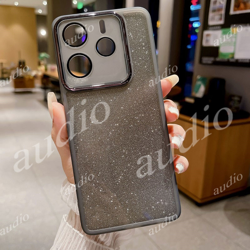 Redmi Note 15 14 5G 4G Ốp điện thoại Bling Long lanh cho Redmi Note 14 15 Pro Plus Pro+ 14Pro 14Pro+ 15Pro 15Pro+ 5G 4G Vỏ chống sốc trong suốt trong suốt với mặt sau bảo vệ ống kính máy ảnh đầy đủ cho Redmi Note14 Note15 Pro Pro+ Note14Pro+ Note15Pro+ 5G