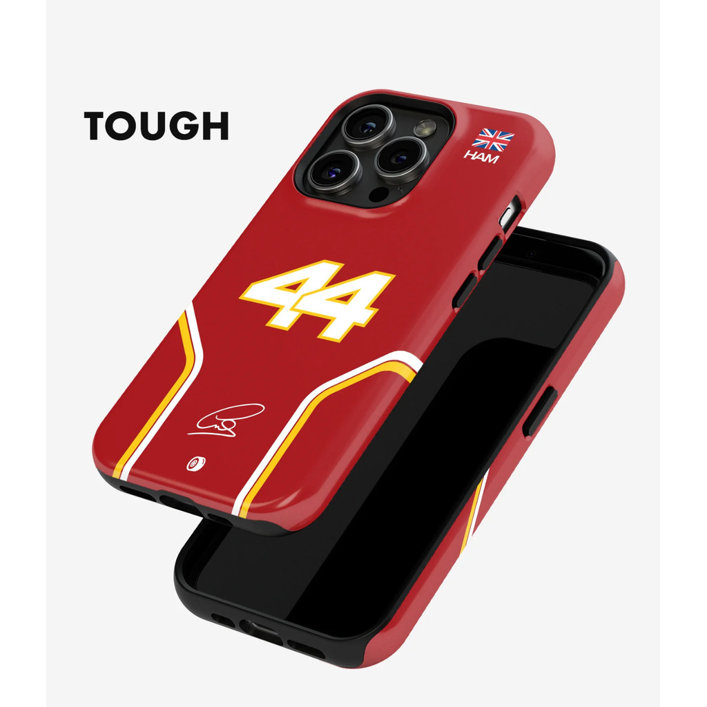 Ốp điện thoại LEWIS HAMILTON 2024 SCUDERIA FERRARI F1 cho iPhone17 16Pro 15ProMax 14Pro 13 12 XSMAX 13mini 8PLUS 2in1 ốp lưng cứng bóng