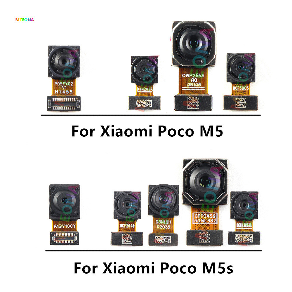Phía Trước Phía Sau Camera Cho Xiaomi Poco M5 M5s Mặt Trước Selfie Mặt Sau Chính Mô Đun Camera Rộng Linh Kiện Cáp Mềm