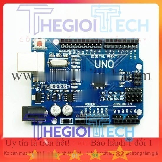 Board mạch Arduino Uno R3 ATmega328P CH340 (SMD - Chip Dán) | Shopee ...