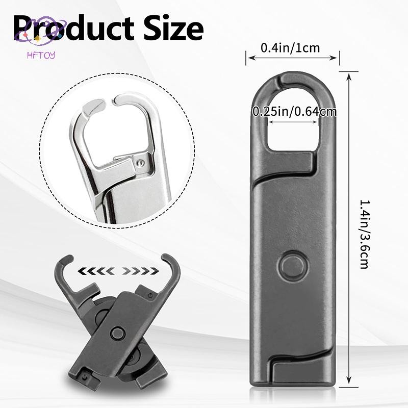 HFTOY Bộ 8 Tab kéo dây kéo thay thế có thể tháo rời (Đã nâng cấp)
