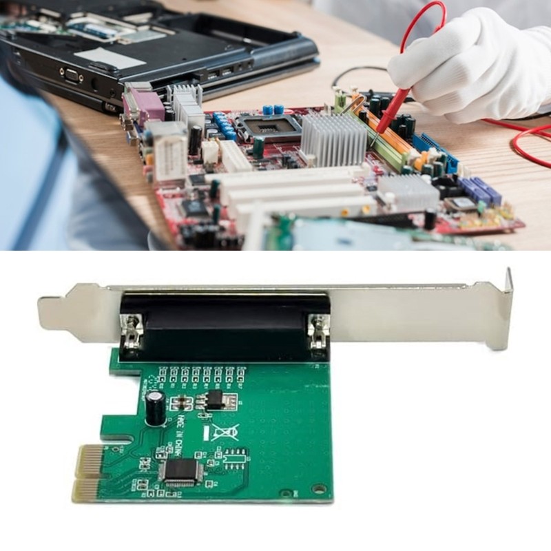Thẻ điều khiển PCIE PPY PCIE sang DB25 Bộ chuyển đổi máy in Truyền dữ liệu PCIe