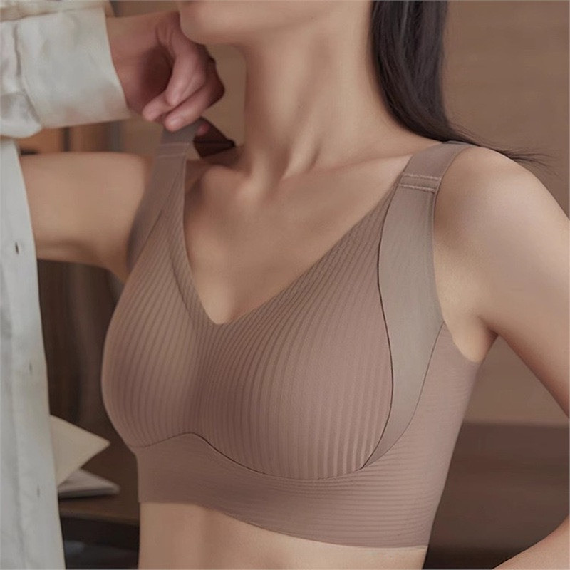Áo Lót Nâng Ngực Liền Mạch Có Thể Điều Chỉnh Full Cup Chống Chảy xệ Nâng Lên Áo Ngực không gọng