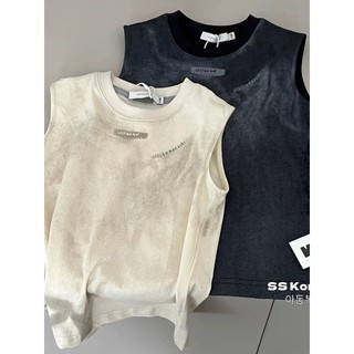 Mùa Hè Phong Cách Mới Thường Ngày Trẻ Em Áo Vest Không Tay Bé Trai Bé Gái Dây Buộc In Hình Áo Khoác Cho Bé Top