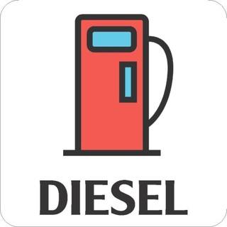 combo 2 Decal dán bình dầu, xăng, diesel, tem phân biệt tránh nhầm lẫn, decal dán bình xăng, dầu giá tốt nhất hiện nay