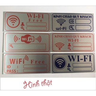 Biển WIFI cho khách sạn, BẢNG wifi quán ăn, wifi nhà hàng, cà phê, cực đẹp dán tường có keo 2 mặt