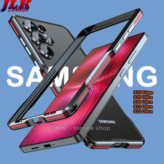 [JLK] Ốp Lưng Nhôm Cho Samsung S25 Edge S24 S23 Ultra Cover S22Ultra Khung Kim Loại Chống Sốc Vỏ Điện Thoại