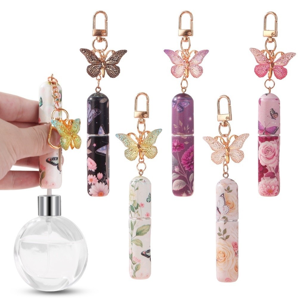JKDESIGN Xịt Xoay Chai, Chai Nước Hoa Mini 5ml Di Động, Chai Xịt Bảo Quản Rỗng Có Thể Đổ Lại