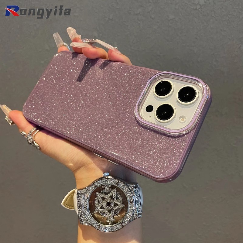 Vỏ Lấp Lánh Màu Kẹo Cho Redmi 14C 14R 13C 13R Note 14 14S 13 Pro Plus 10A 9 9C A5 A4 A3 Pro A3X A2 A1 Plus + 5G 4G Vỏ Điện Thoại Dễ Thương Sang Trọng Sáng Bóng Chống Rơi Cứng IMD Bao da