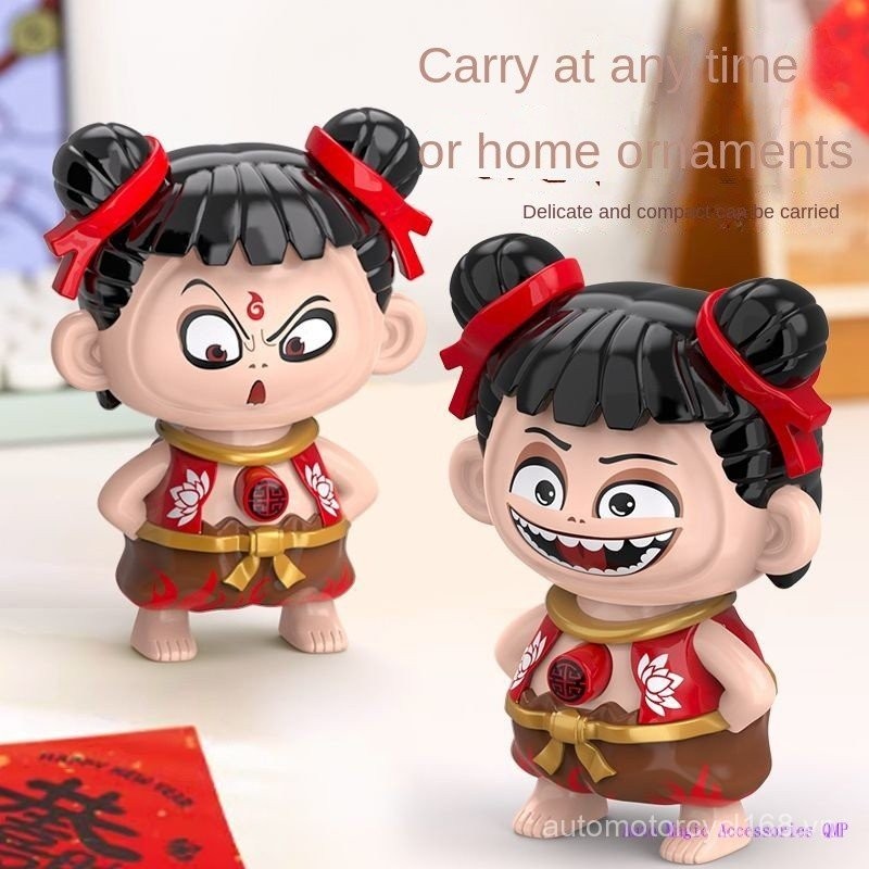 CPJJ Hàng có sẵn Miễn phí vận chuyển Bán buôn Phong cách mới Nezha Đồ chơi thay đổi mặt Báo chí Biểu tượng cảm xúc Gói Móc khóa sáng tạo Mặt dây chuyền Tổ chức Quà tặng Quà tặng sinh viên