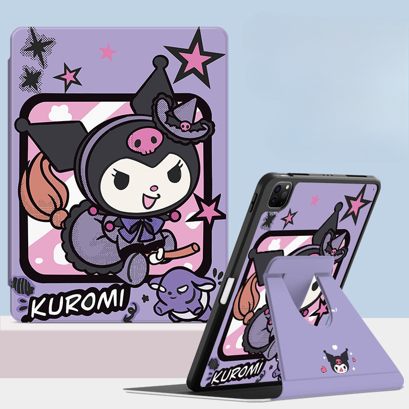 Ốp lưng máy tính bảng cho Samsung Galaxy S10 FE + Tab A7 lite 8.7inch S9 FE + S10ULTRA Tab S6 lite 2024 A9 + S7 + / S8 + / S7FE Vỏ Acrylic xoay có giá đỡ bút chì