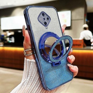Vỏ điện thoại trong suốt Vỏ điện thoại Vivo S1 Pro 1920 Gương chống sốc Vỏ giá đỡ hút từ tính