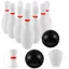 Trò chơi bowling NEWIDEA, Bộ đồ chơi bowling màu trắng vui nhộn, Đồ chơi bowling bằng nhựa cho trẻ em Bóng trong nhà