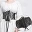 Thắt lưng Corset ren BORAGETE, Thắt lưng thêu hoa lụa rộng co giãn, Thắt lưng cơ thể giảm béo co giãn DIY trang trí thời trang cho váy Quần áo hàng đầu