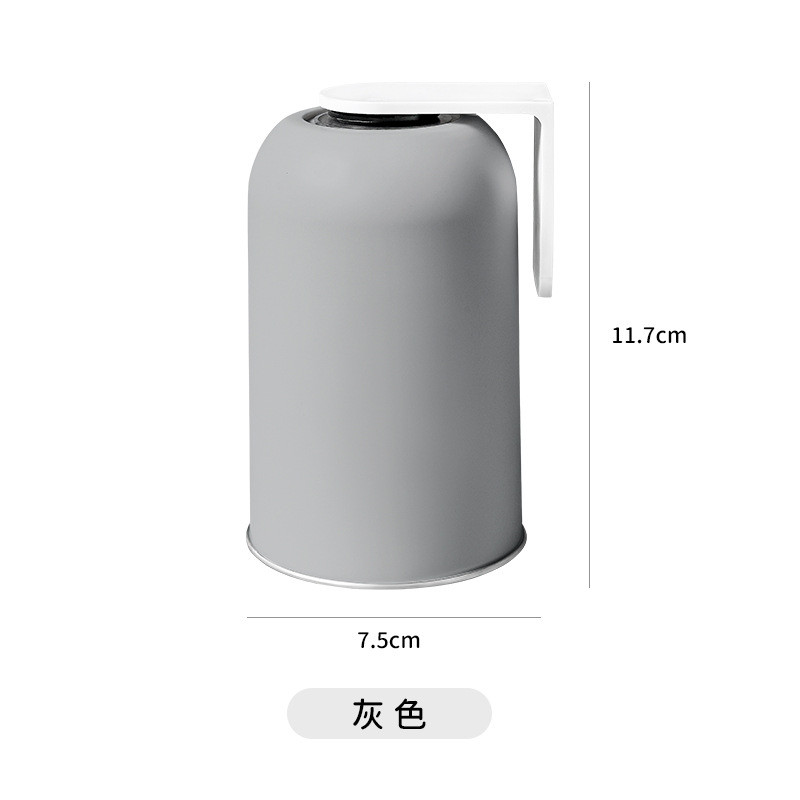 Cốc súc miệng nam châm 304 inox treo tường, không đục lỗ, dung tích lớn, đựng bàn chải đánh răng gia đình