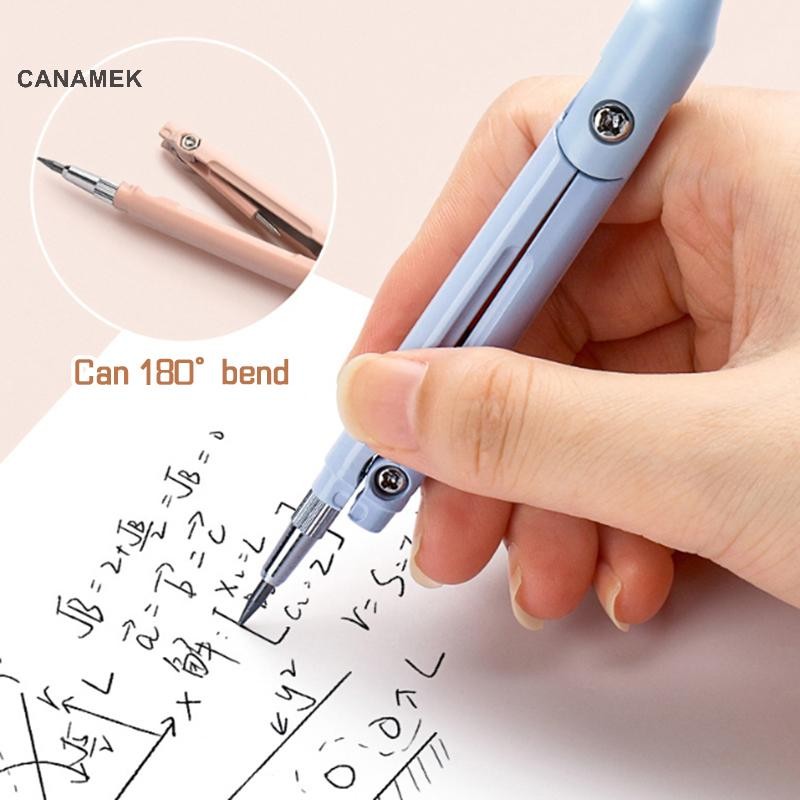 CANAMEK Bộ Hình Học 3 Trong 1 Với Thước Bút Chì Trường Học Đa Năng Vẽ Bỏ Qua Toán Hình Học Dụng Cụ Văn Phòng Phẩm CSF
