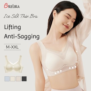 Brelira Áo Ngực Lụa Mùa Hè Siêu Mỏng, Không Vòng Thép, Push Up Bralet, quần lót nữ