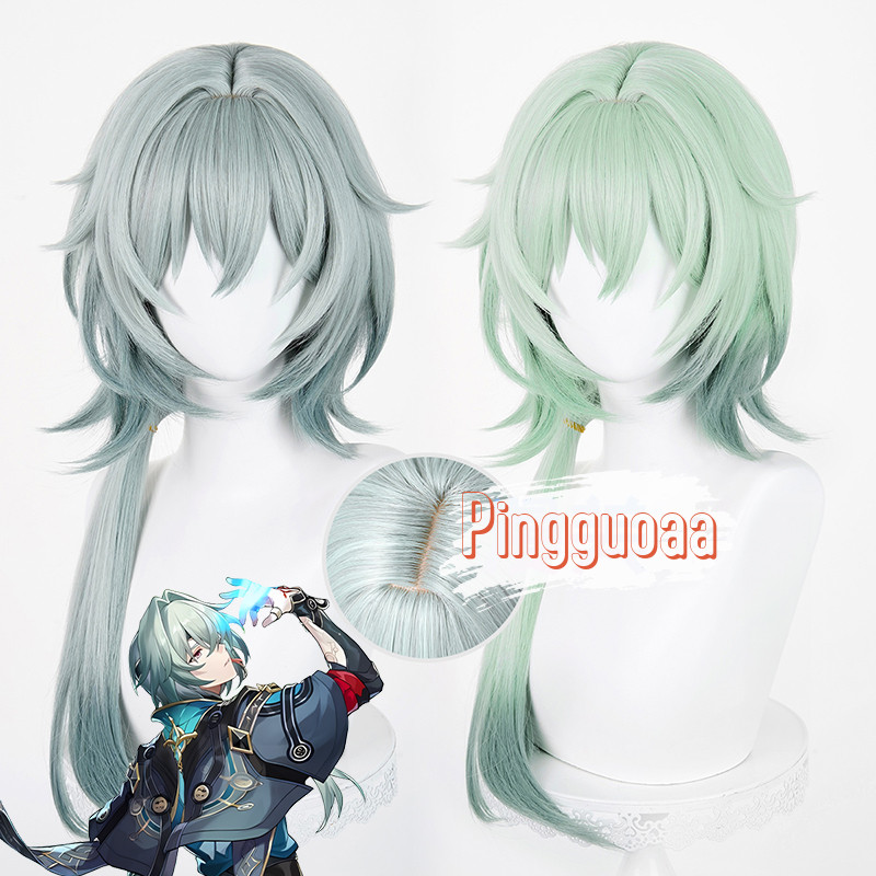 【Manmei】Honkai: Star Rail Anaxa Cosplay Wig 65cm Long Mixed Color Heat ...