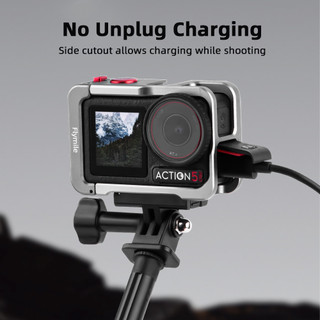Dành Cho DJI OSMO ACTION 5 Pro / 4 / 3 Lồng Thỏ Camera Thể Thao Khung Bảo Vệ Kim Loại Phụ Kiện Mở Rộng