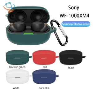 Ốp Silicon Mềm Cho Vỏ Tai Nghe WF-1000XM4 Hộp Sạc Bảo Vệ Tai Nghe Không Dây Có Móc VN