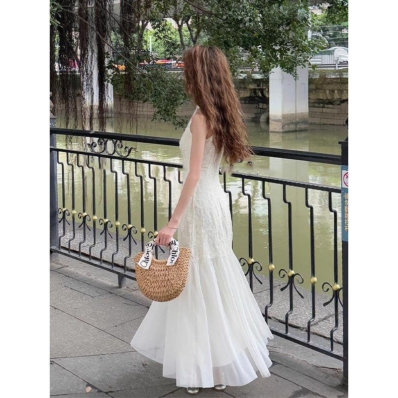 [YU]Đầm jacquard kiểu cheongsam, dáng bodycon quyến rũ, phong cách Trung Quốc nổi bật mùa hè.