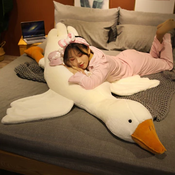 Alisa Gấu Bông Con Vịt Nhồi Bông Mềm Mịn Gấu Bông Gối ôm Đồ Chơi Dễ Thương Hình Con Ngỗng Gấu Bông Cao Cấp Mẫu Dáng To Béo