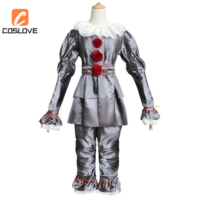 Trang phục cosplay Pennywise từ phim kinh dị Stephen King's IT - Full set quần áo cho người lớn