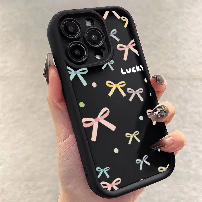 Ốp Lưng Cho Redmi 13 14C 13C 12 12C 4G Redmi Note 14 13 11 12 Pro Plus 5G 12S 11S 10s 10 Pro Graffiti Màu Anh Đào Nơ Silicon Mềm Chống Sốc
