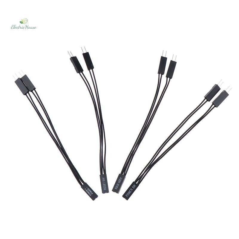 [Nhà điện] Bo mạch chủ Power SW / BỘ SW / HDD LED / Đèn LED nguồn 1 đến 2 Cáp chuyển đổi đôi Hỗ trợ khởi động kép mới