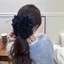 BORAGETE Nắm Kẹp, Vuốt Tóc Nhựa Kim Sa Lấp Lánh, Tua Rua Thời Trang Hoa Mẫu Đơn Kẹp Cá Mập Nữ