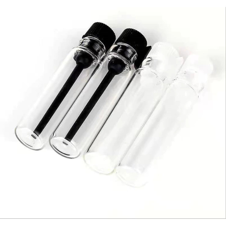 Vỏ Chai chiết tinh dầu, nước hoa, chất lỏng dùng làm mẫu thử 1ml nắp đen DMT