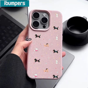 ibumpers Ốp Lưng IPhone Đơn Giản Đáng Yêu Con Chó Con Cho IPhone 16 15 14 12 13 11 Pro Max IP 7 8 Plus X XS XR Ốp Điện Thoại Mỏng Silicon Mềm Da Họa Tiết