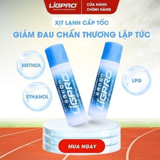 Bình xịt lạnh giảm đau siêu tốc thảo dược 200ml LIGPRO Sơ cứu thể thao chấn thương hiệu quả