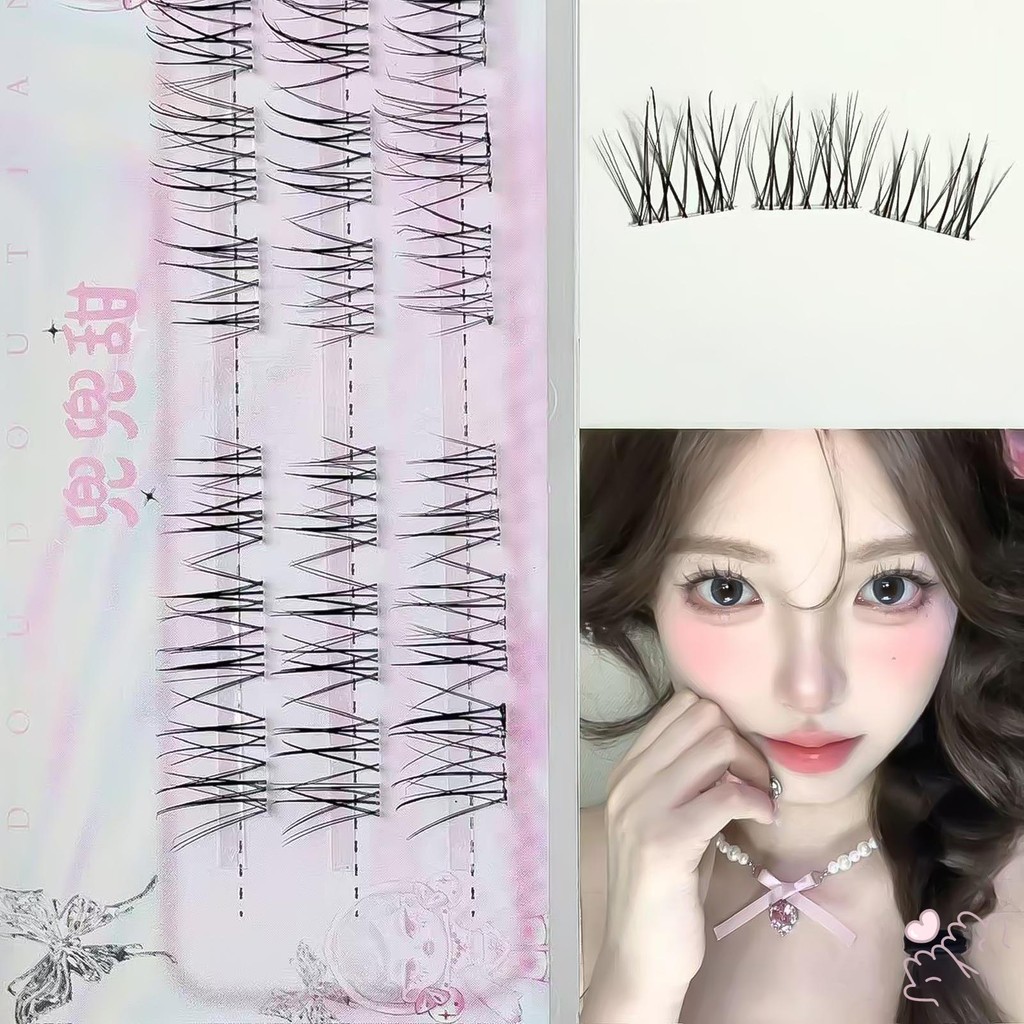 Mix Cụm lông mi DIY 7-12mm Cụm lông mi Wispy chống thấm nước