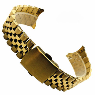 Dây đeo đồng hồ bằng thép không gỉ Jubilee 5 hạt Dây đeo đồng hồ 18mm 19mm 20mm 21mm 22mm cho SEIKO Diver Dây đeo đồng hồ Nam Nữ Bạc Vàng Đen Vòng tay Quà tặng năm mới